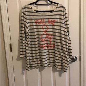 You, Me & The Sea boatneck shirt